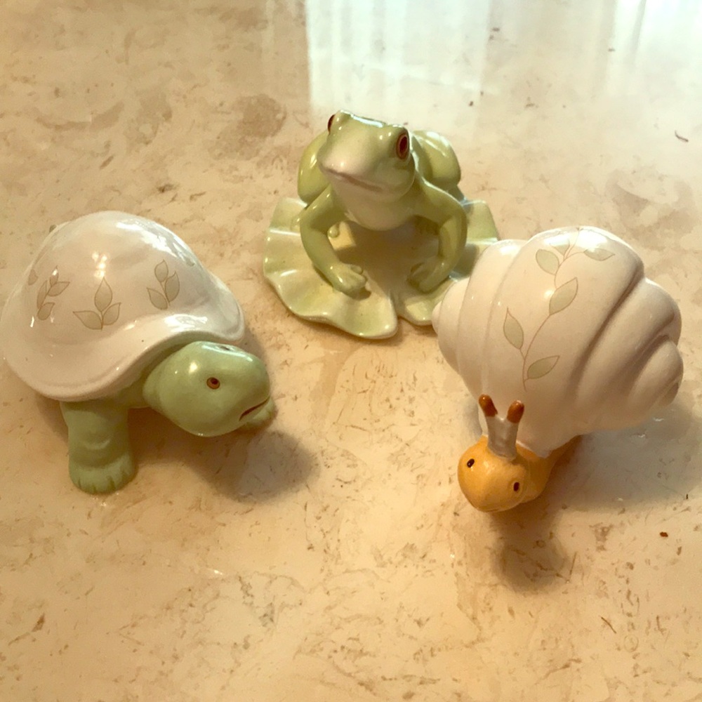 Lenox Curio Trio Set Frog Turtle Snail